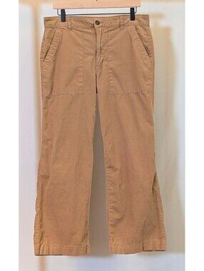 Weatherproof Vintage Ladies Wide Leg Corduroy Tan Pants Size 10 1797548